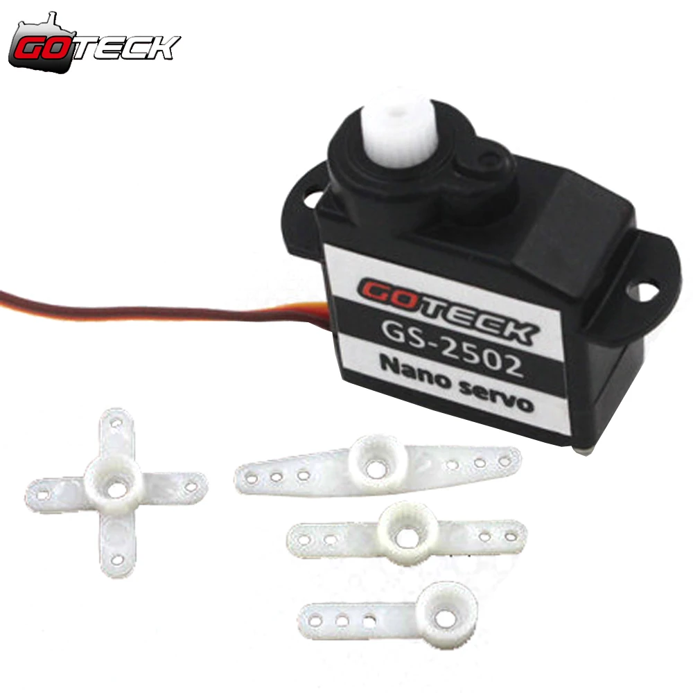 4 шт./лот GOTECK GS-2502 пластиковый редуктор Аналоговый сервопривод 2 2g Gotek для Trex Heli Rc