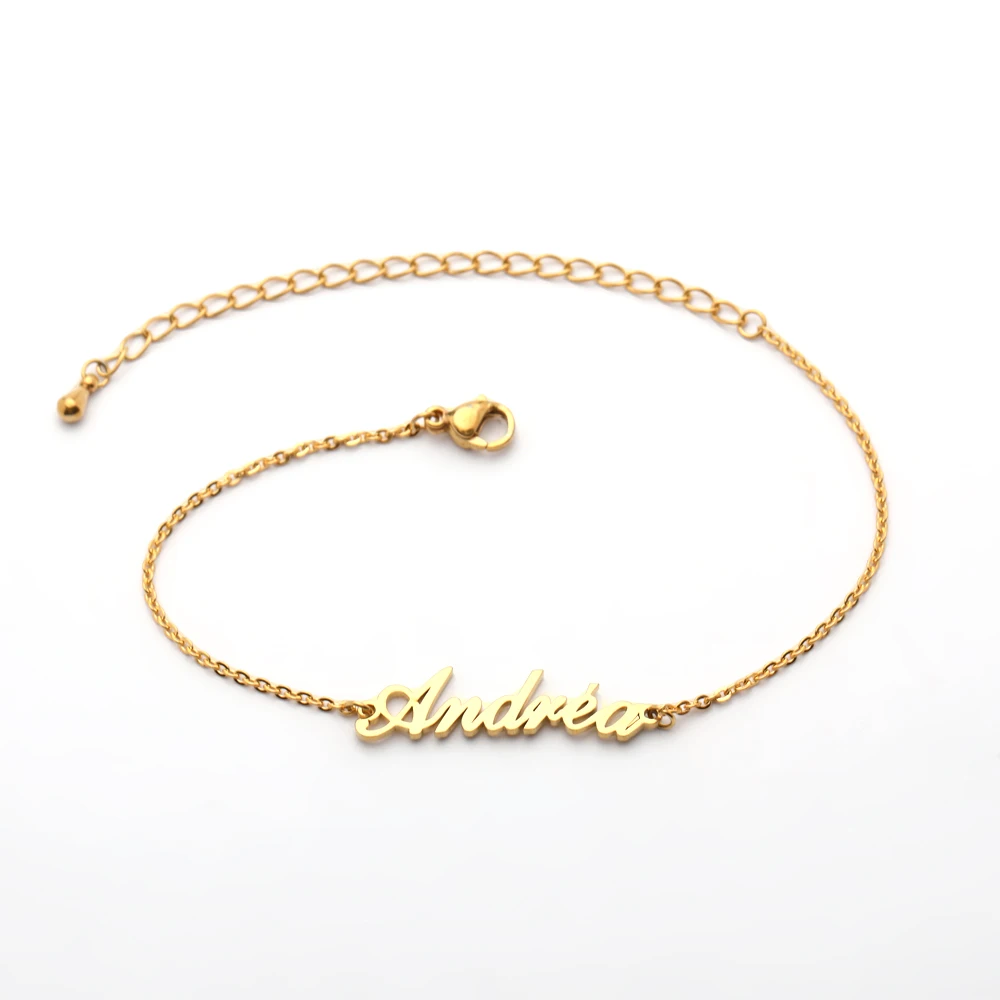 Пользовательское имя мужской браслет персонализированные золотые подвески ручной работы женский браслет мужские ювелирные изделия индивидуальные подарки для женщин Подарки на день рождения