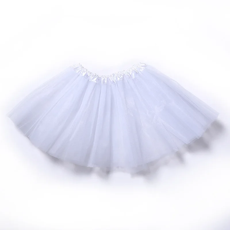 Короткая юбка из тюля 40 см для танцев на Хэллоуин, юбка с эластичной резинкой на талии для девочек, балетная женская летняя пляжная Нижняя юбка-пачка в стиле рокабилли