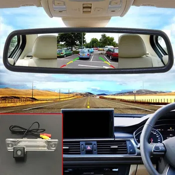 

2in 1 Auto Parking Assistance 5'' TFT Car Mirror Monitor Car Monitor + Car Rear View Backup Camera For Renault Koleos 2007~2014