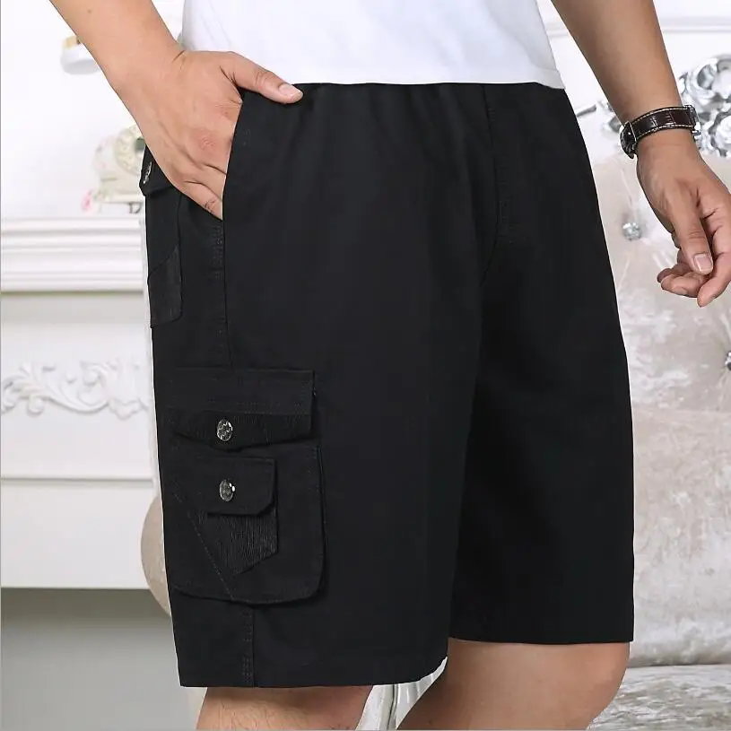 Для мужчин Котто летние шорты Свободное длинное платье с длинными рукавами брюки хорошее качество Для мужчин нескольких карман оснастки