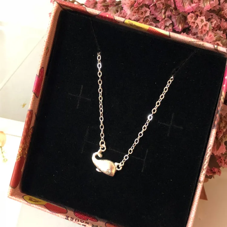 

S925 silver female Korean fashion item dolphins clavicle chain accessories PHF01
