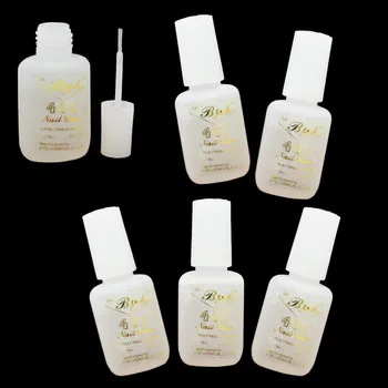 

PRO 5 PCS 10g Nail Art BYB Strong Glue with BRUSH for Tips Decoration Set #401