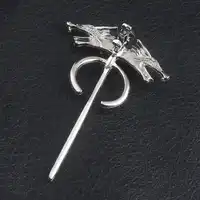 20pcs/lot Wholesale Fashion Jewelry Vintage Charm Game of Thrones Daenerys's Wolf Brooch For Men And Women Gifts