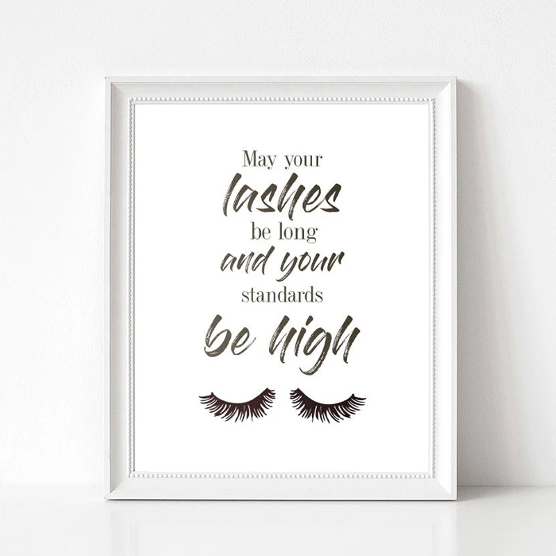 Make up Eyelashes Canvas Prints Home room decoration