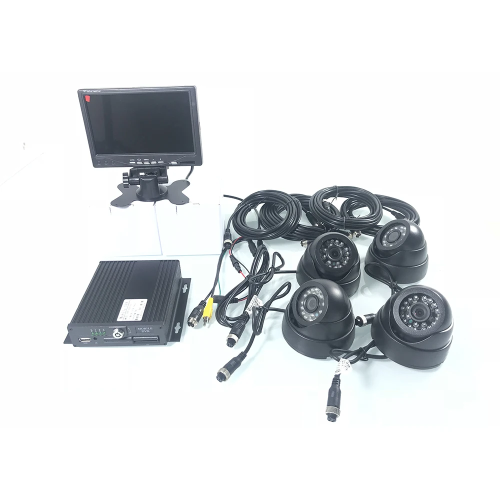 Audio e video 4 canali HD in-veicolo di sorveglianza AHD960P/HD 720 P pixel Bus Monitoraggio Suite 