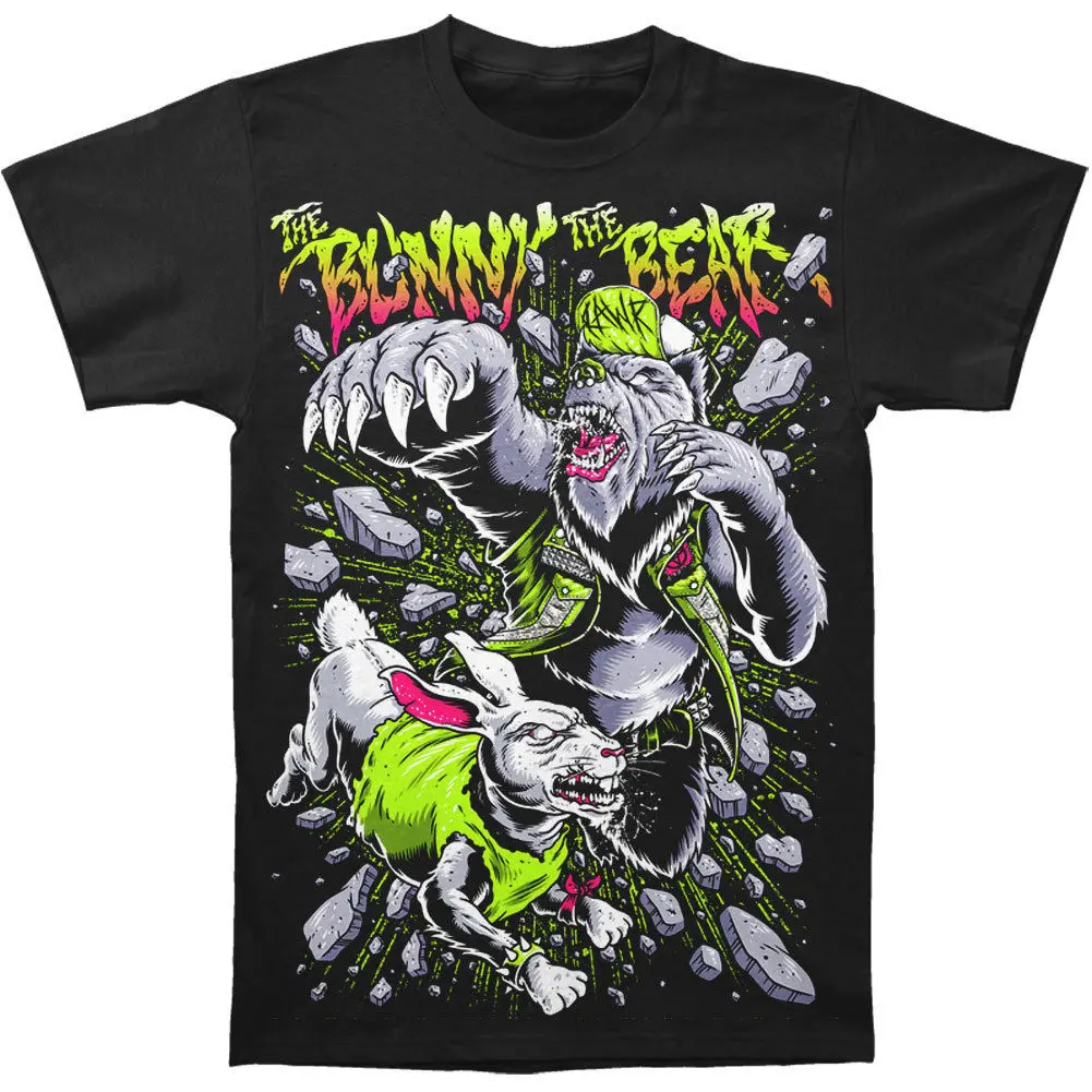 Bunny The Bear Men's Oh My God T shirt Black T Shirt Gift More Size And