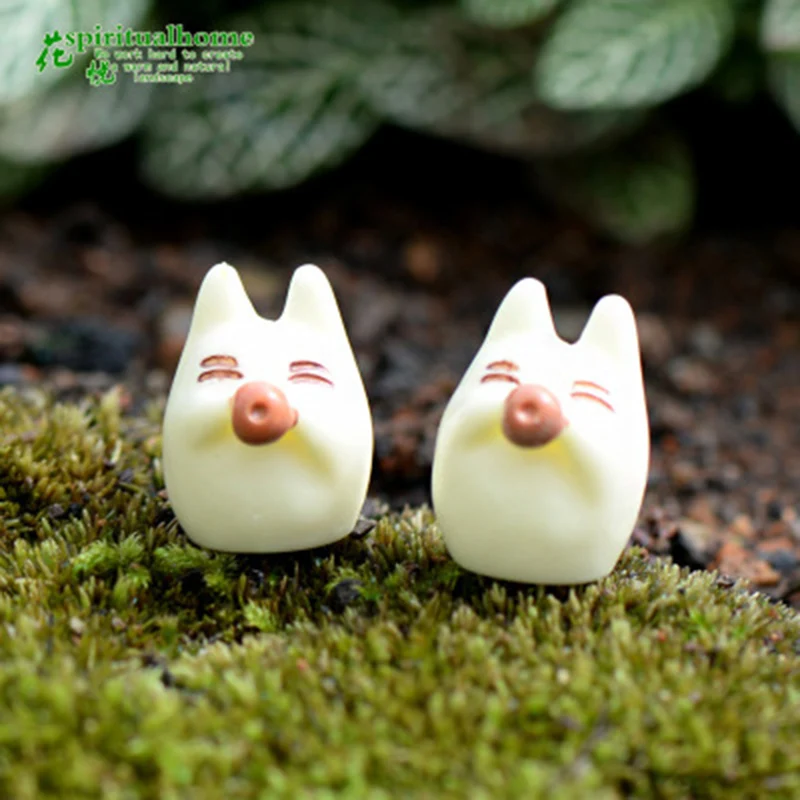 ZOCDOU 1 штука белый Tonari No Totoro Кот японский аниме мультфильм маленькая статуя