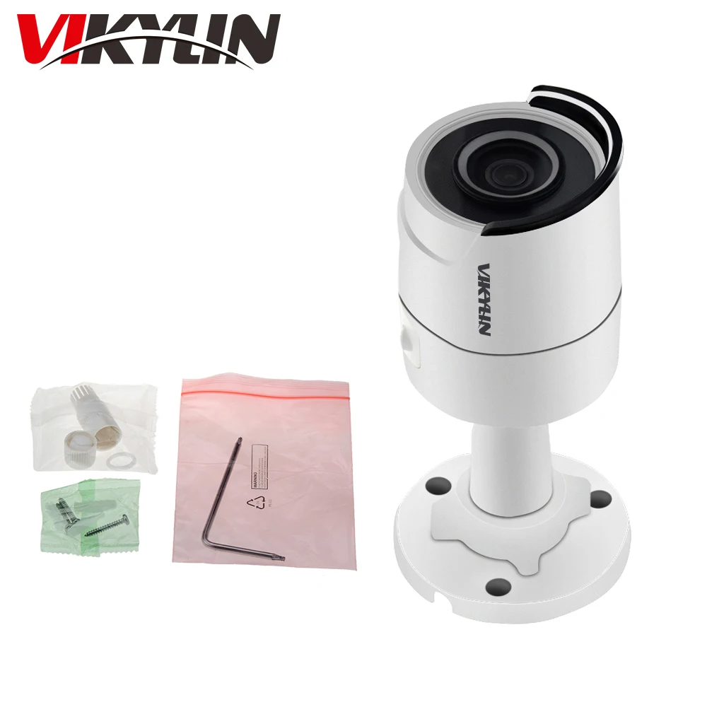 VIKYLIN Пуля IP камера 8MP ИК фиксированной Высокое разрешение сетевая
