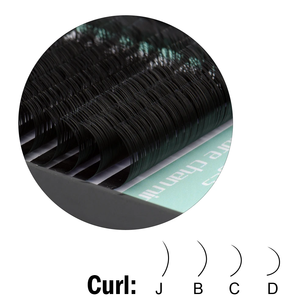 Все размеры 5 коробок J B C D curl 7 ~ 15 мм MIX 20 рядов/лоток наращивание ресниц из норки