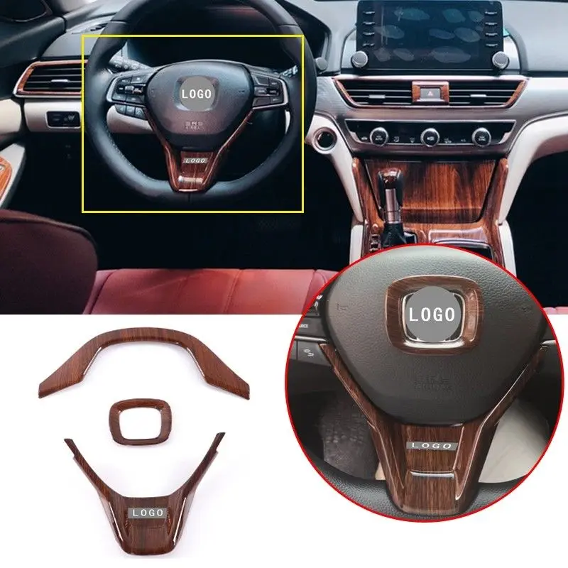

2018 New Fashion ABS Interior Mouldings For Honda Accord 2018 Steering Wheel Cover Headlight Switch Control Side Air Vent Trim