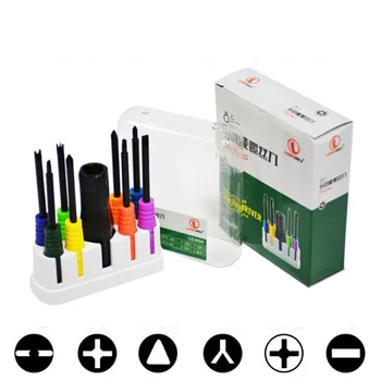 

8-in-1 special-shaped screwdriver set Y-shaped U-shaped triangle inner cross one-word inverted anti-pruner screwdriver