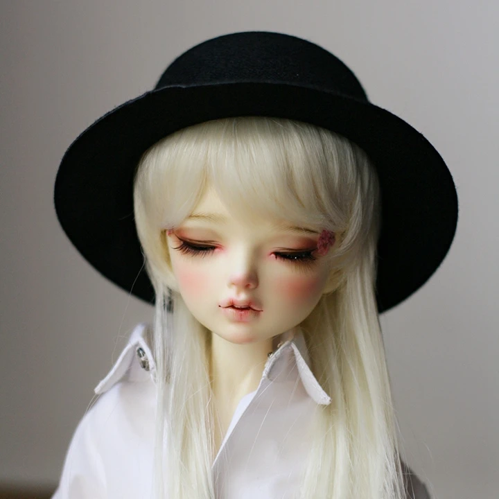 BJD Черная шапка для 1/6 1/4 MSD 1" 1/3 24" 60 см Высокая Женская BJD Кукла SD DK DZ AOD DD кукла