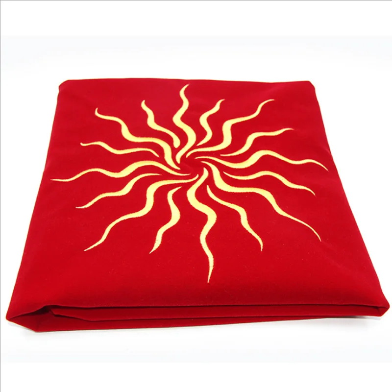 Tarot divination tablecloth sun five-pointed star three goddess velvet thick flannel board game accessories 80*80cm