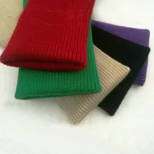 1 шт.(7*40 см) анти-пилинг трикотажные манжеты ребристые бесшовные нитки манжеты для брюк утолщенный пуховик манжеты