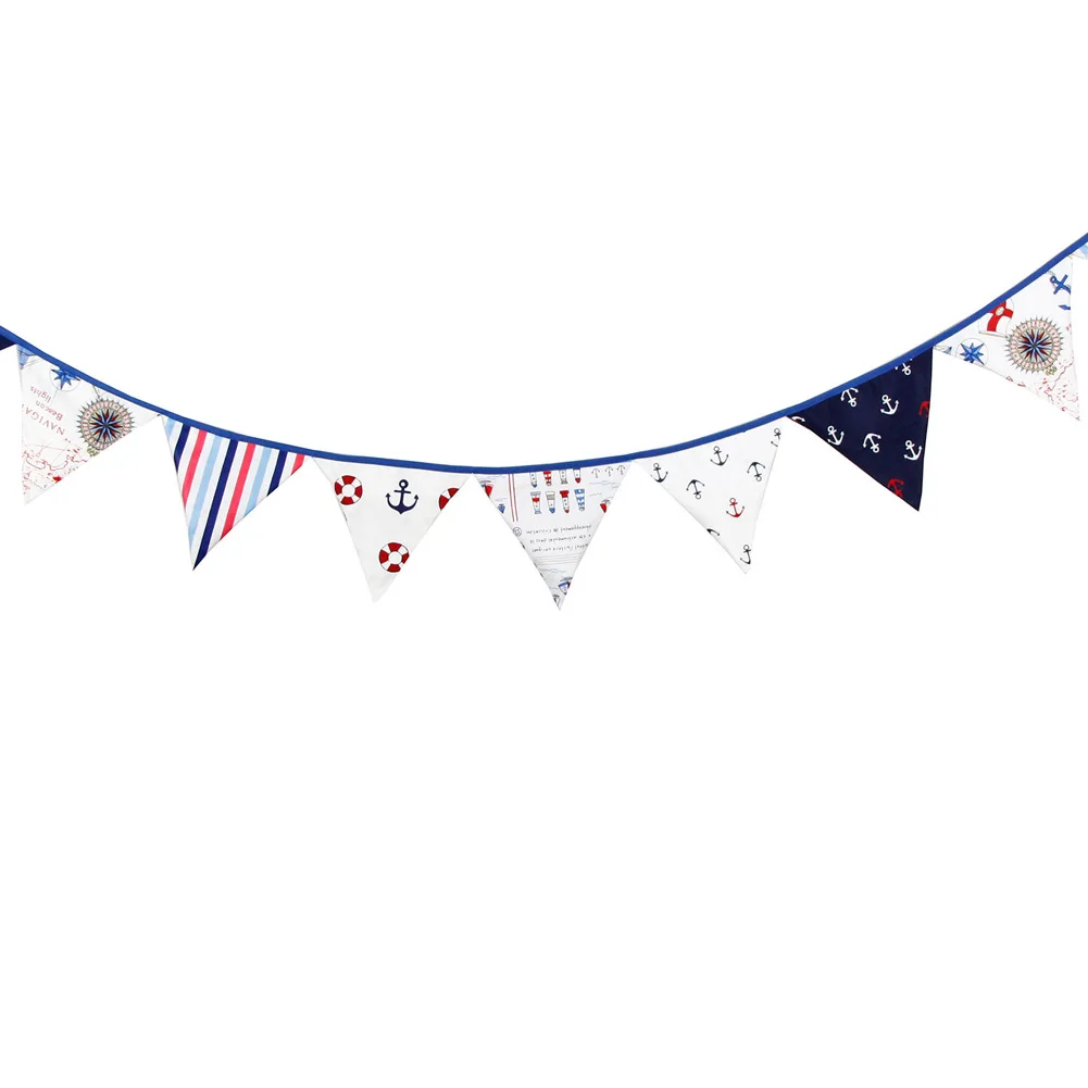 

Triangular Flag Pennant Banner Buntings Durable For Wedding Birthday Party Photography Background Hogard JY18
