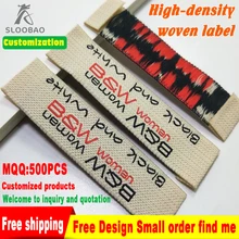 Индивидуальные моющиеся этикетки для одежды пользовательские тканые этикетки для одежды фирменные этикетки логотип тканые бирки