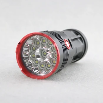 

Waterproof 12T6 25000LM Tactical 18650 Battery Led Flashlight 12x Cree XML T6 LED Outrdoor Camping Hunting Torch Lanterna