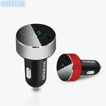 

Dual USB Charger with LED Screen Smart Auto Car Adapter for SUBARU Forester Outback impreza Legacy XV Forester 2014 accessories