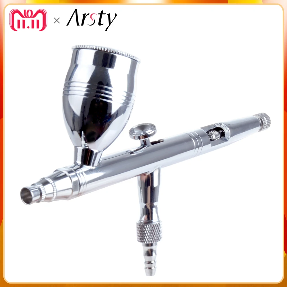 

Arsty Nail Tattoos Spray Compressor Gun Double Action Trigger Air-paint Control 2, 5 &13CC Airbrush Pen body Paint Art Free Ship