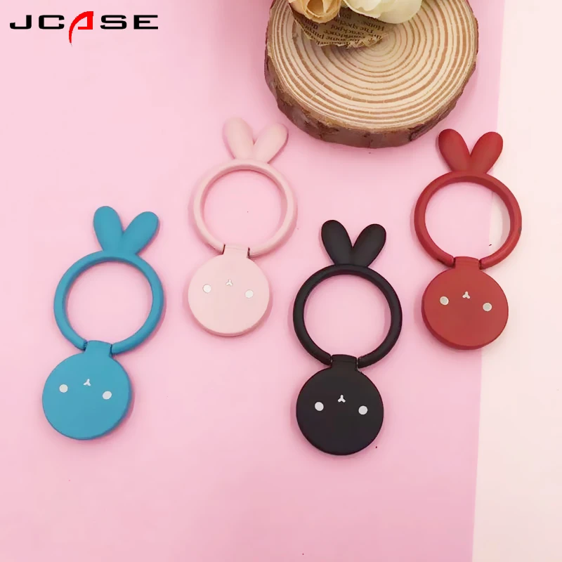 Rabbit General Phone finger ring holder 360 Degree stand for iPhone X 7 6 plus Samsung Xiaomi Smartphone Tablet plain bague