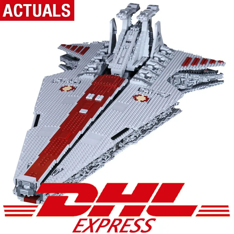 

DHL Legoing 05077 Star Toys Wars The UCS Rupblic Star Destroyer Cruiser ST04 Set Building Blocks Bricks Kids Toys Christmas Gift