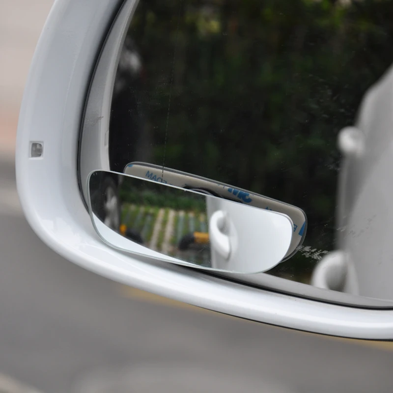 2 шт 360 градусов Регулируемый для стекла бескаркасное зеркало заднего вида широкоугольное вспомогательное слепое точечное зеркало