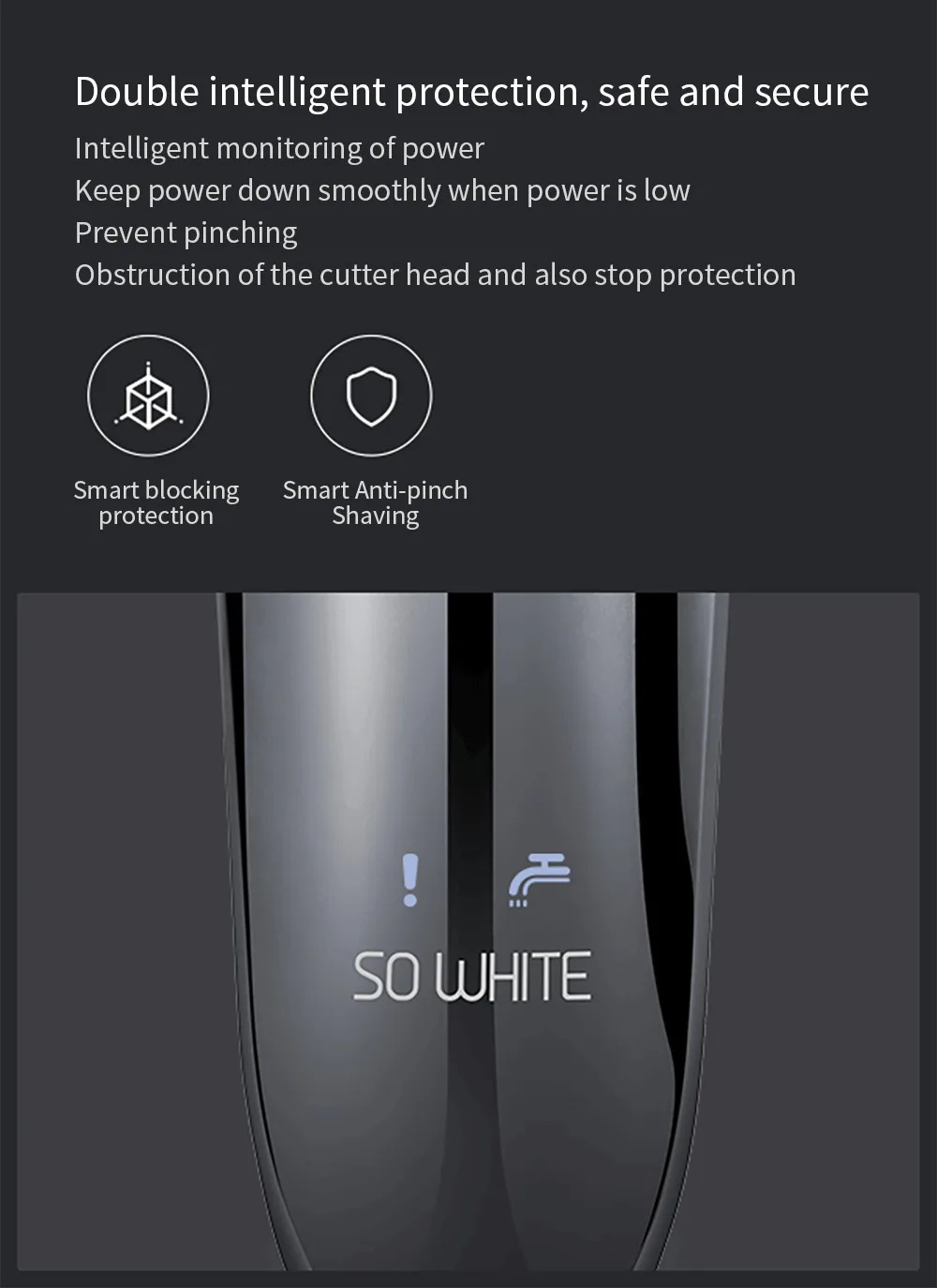 Новинка,, XIAOMI Soocas SO WHITE, беспроводной, 3D, умный контроль, usb зарядка, электрическая бритва, бритва, IPX7, водонепроницаемая, для мужчин, подарок