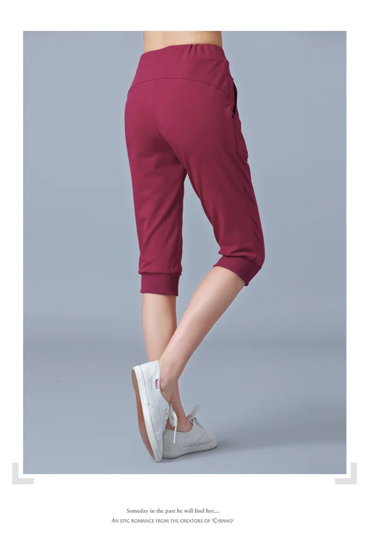 Высокая талия стрейч Для женщин брюки Капри, гарем летние по колено 5XL 6xl размера плюс штаны для Для женщин Свободные Для женщин брюки