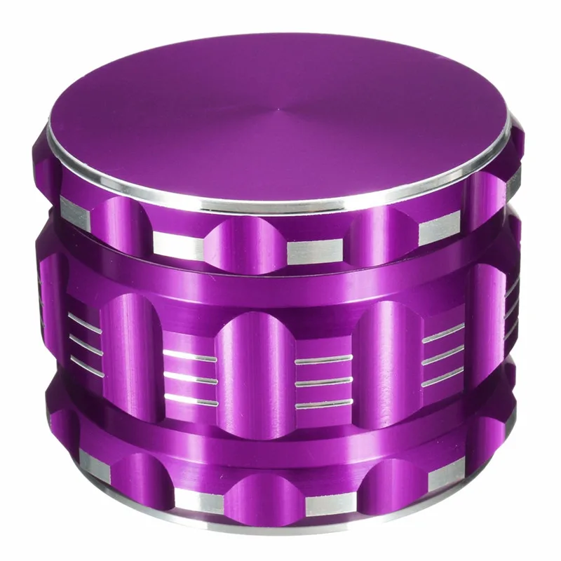 

63MM 4 Layers Tobacco Spice Herb Grinder Chromium Hand Muller Tobacco Crusher Drum 2.5 Inch Grinding Cigarettes Smoke Tools