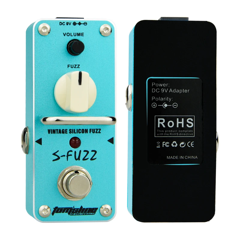 Арома ASF-3 S-Fuzz Винтаж кремния Fuzz педаль эффектов для электрогитары мини один