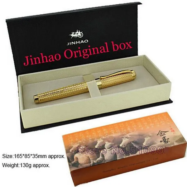 JINHAO 1000 Белый M перьевая ручка ДРАКОН сетка зажим