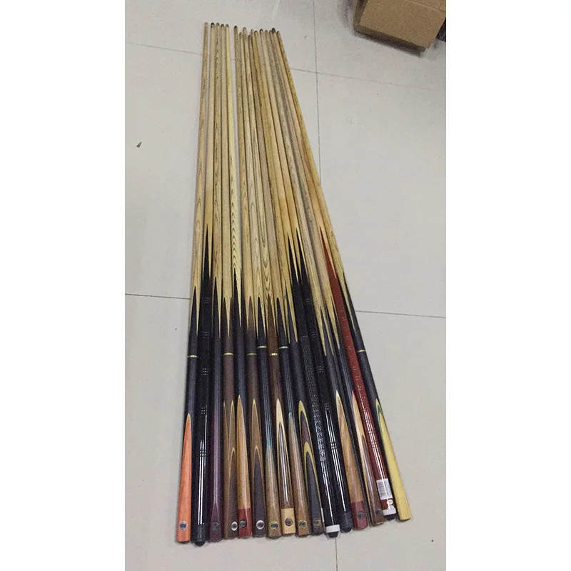 

16 pieces/lot lower price ashwood shaft billiard snooker cues stick