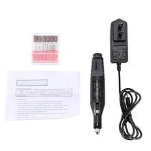 Гравировальная ручка электрический шлифовальный мини-станок сверлильный инструмент для ногтей Гель-лак удаление сверла шлифовальный Вращающийся набор инструментов для вальцевание, выравнивание