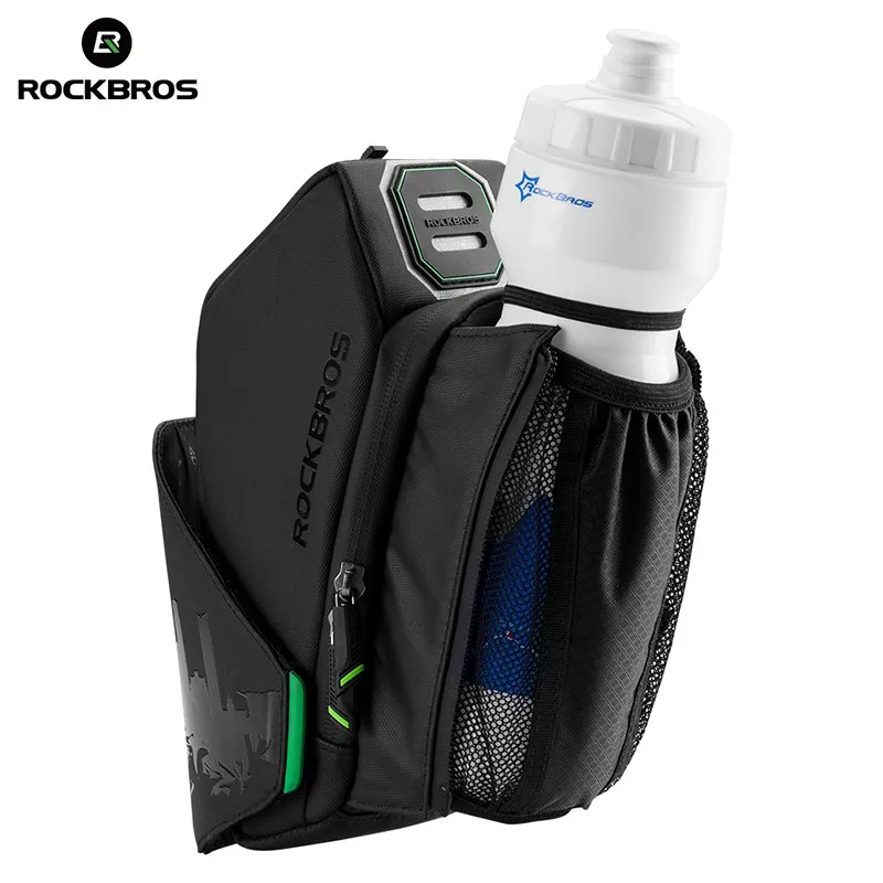 Cheap ROCKBROS Cycling Saddle Bag Waterproof MTB Cycling Rear Tail Bags Seatpost Bag With Water Bottle Pocket Bike Accessories 10