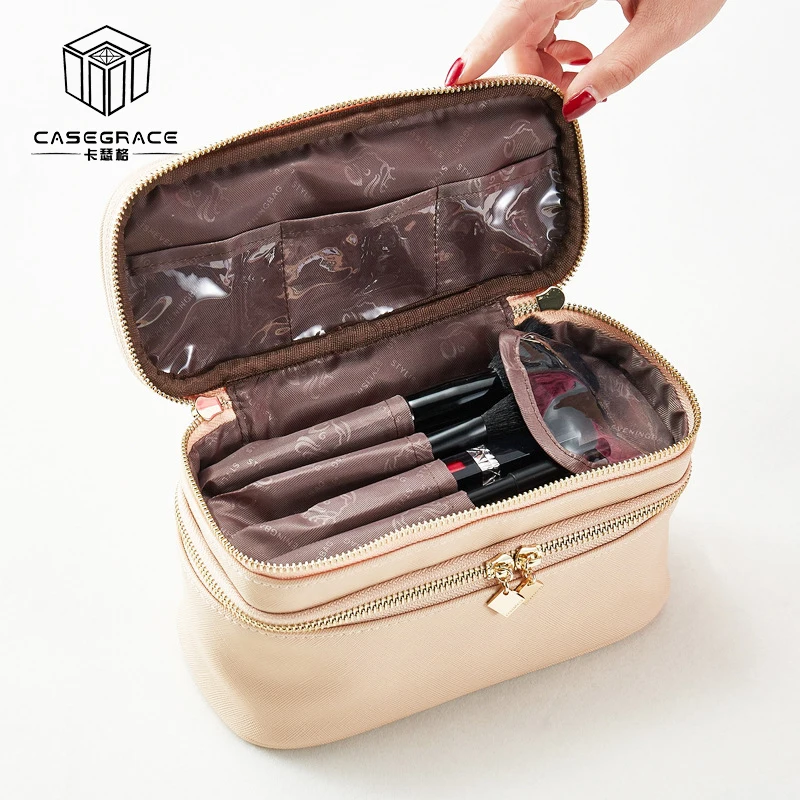Casegrace двойной слой косметики сумка для ювелирных изделий большая емкость для хранения косметики ювелирные сумки для женщин кольца для
