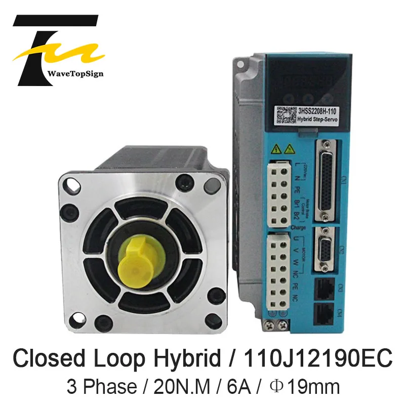 

JMC NEMA42 20N.M Hybrid Step-Servo Motor 110J12190EC+ Drive 3HSS2208H Input Voltage AC180-250V Match With 110 Serial Motor