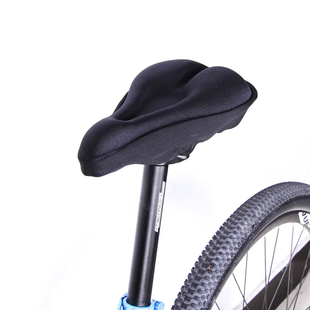 

BIKE BICYCLE EXTRA COMFORT SOFT EVA foam SEAT SADDLE CUSHION COVER - BLACK