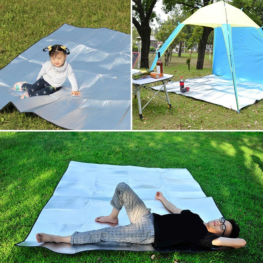 

Aluminium Coating Film Tent Mattress Thickened Camping Mat 1 Person IXPE Outdoor Moisture-proof Pad Tent accessori