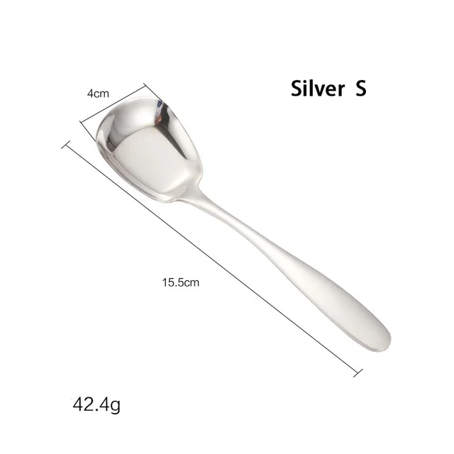 Stainless Steel Square Spoon S M L Rice Spoon Set Creative