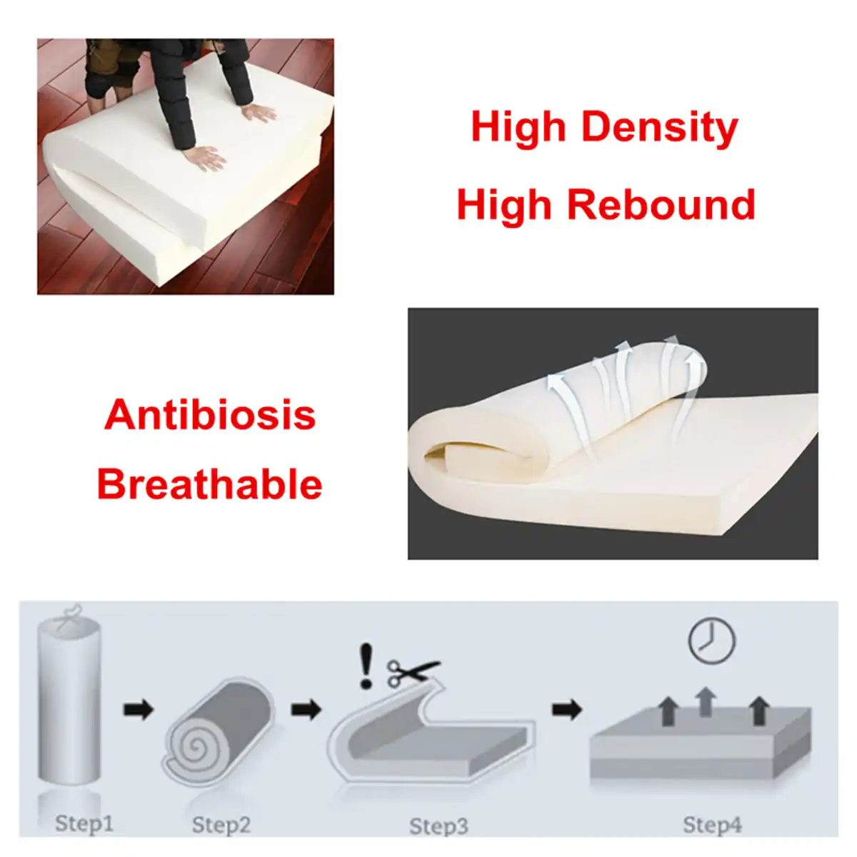 High Density Foam Seat Cushion Replacement Upholstery Firm Sponge Mat Cushion Sheet Eco Friendly Sofa Foam Pad Mat 40x24x1 Inch High Density Foam Seat Cushion Replacement Upholstery Firm Sponge Mat Cushion Sheet Eco Friendly Sofa Foam Pad Mat 40x24x1 Inch