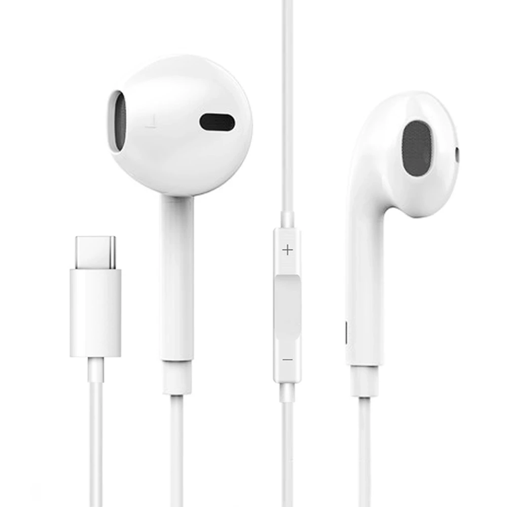 

Type-C Interface Earphones Wired Control With Microphone