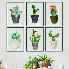Cactus Tropical succulent plants Wall Art Canvas Painting Nordic Posters And Prints Wall Pictures For Living Room Home Decor Cactus Tropical succulent plants Wall Art Canvas Painting Nordic Posters And Prints Wall Pictures For Living Room Home Decor