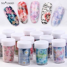 1 шт 100*4 см цветочный дизайн ногтей Фольга переводные наклейки на ногти голографические розы маргаритки наклейки