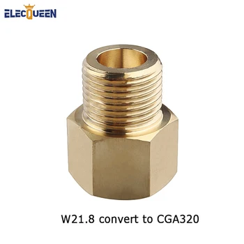 

Paint Ball Adaptors, Co2 Tank Regulator Convert Adapter W21.8 thread Convert to CGA320,Standard Co2 tank no pin to Regulator
