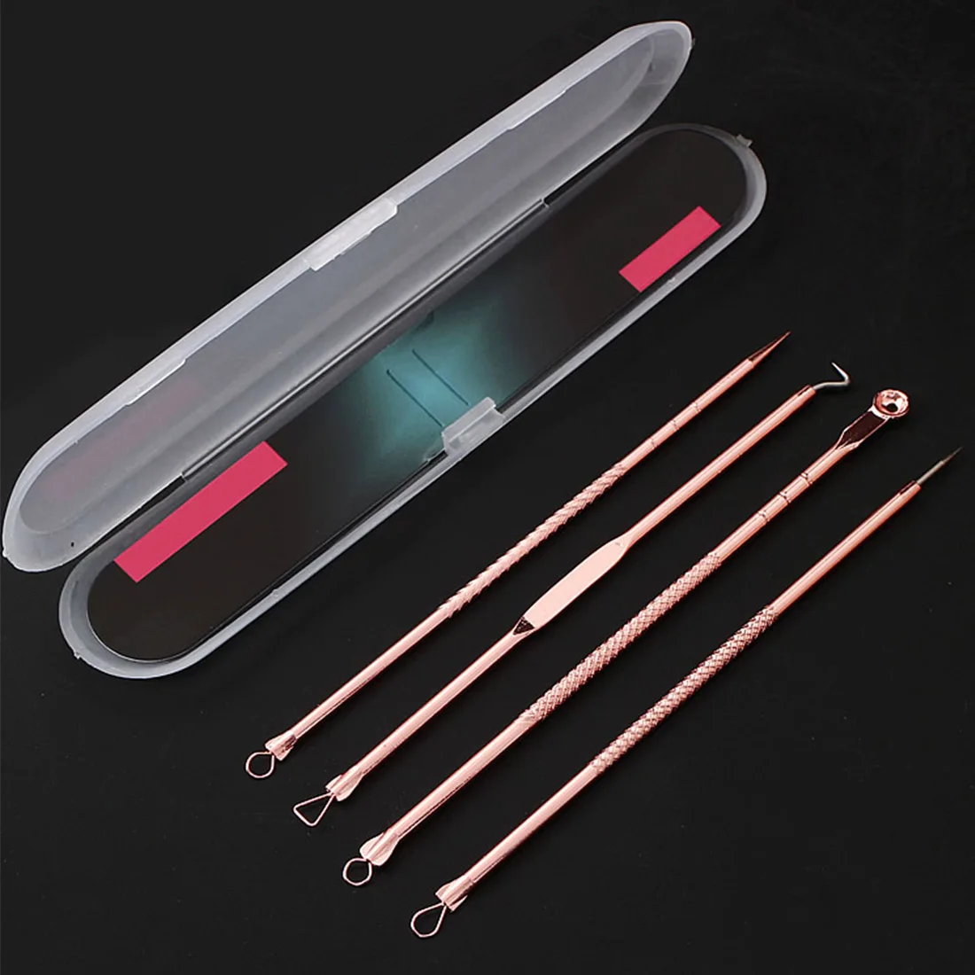 Buy Stainless steel acne needle 4 sets of rose gold