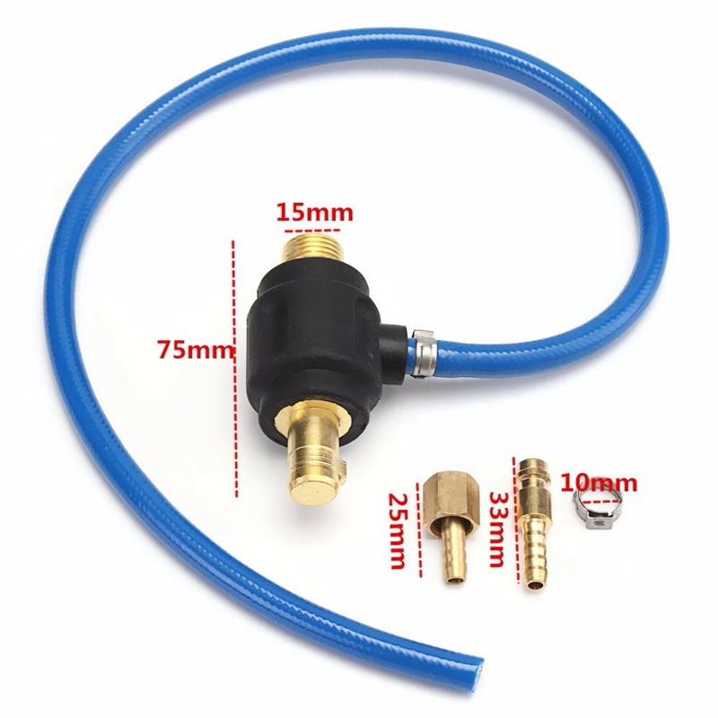 TIG электросварочный газовый адаптер разъем 35-50 мужской M16 M10 с 9 мм быстрое подключение для WP 17 18 26 сварочный фонарь