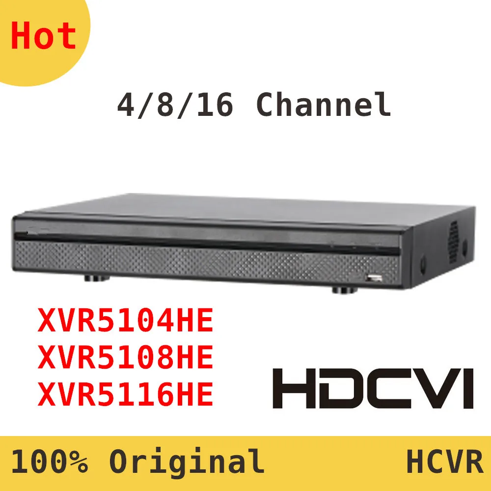 

DH 4CH 8CH 16CH XVR5104HE XVR5108HE XVR5116HE HCVR 1080P Support HDCVI/AHD/TVI/CVBS/IP video inputs up 5MP Max 24/48/96Mbps