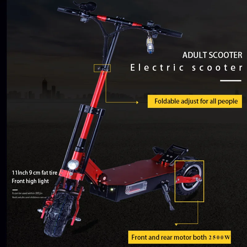 Excellent 60V5000W Electric Scooter Off Road Motor Wheel 95KM/H Foldable E Scooter electric Skateboard Hoverboad Patinete Electrico Adult 3
