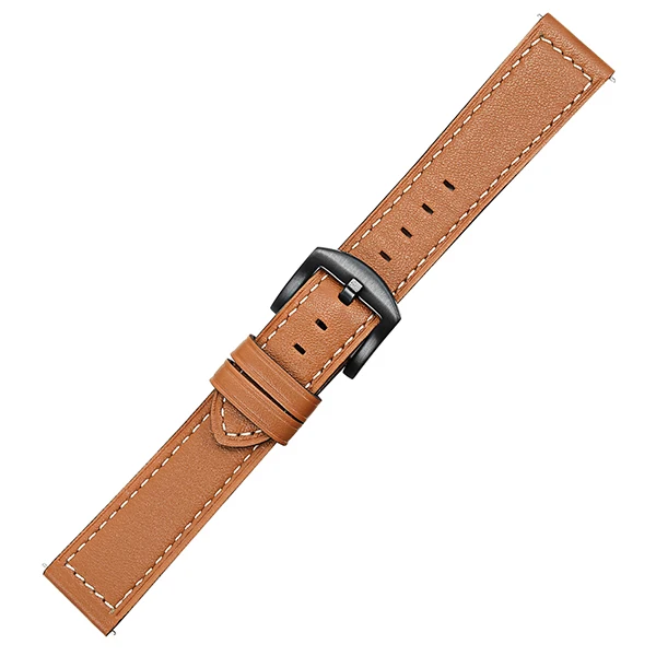 Brown B Ремешок для часов из натуральной коровьей кожи для Fossil Q Gazer основатель Wander Crewmaster Грант Маршал исследователь быстросъемный ремешок для часов - Цвет ремешка: Brown B